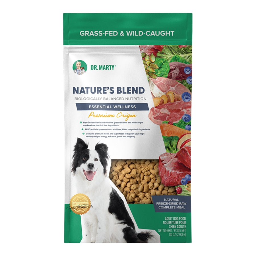 Dr. Marty Freeze-Dried Raw Nature&#39;s Blend Essential Wellness Premium Origin Dog Food