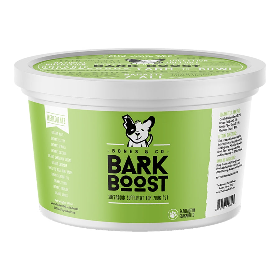 The Bones &amp; Co Frozen Raw Bark Boost Dog &amp; Cat Food Topper