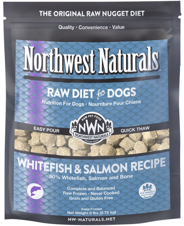 Northwest Naturals Frozen Raw Whitefish &amp; Salmon Dog Food