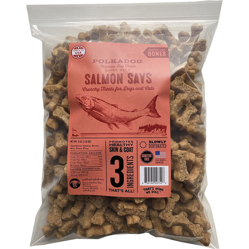 Polkadog Bakery Salmon Says Crunchy Dog &amp; Cat Treats