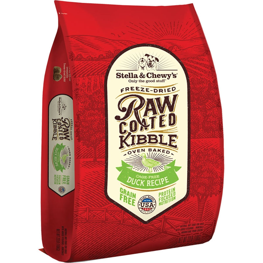 Stella &amp; Chewy&#39;s Freeze-Dried Raw Coated Kibble Duck Dog Food