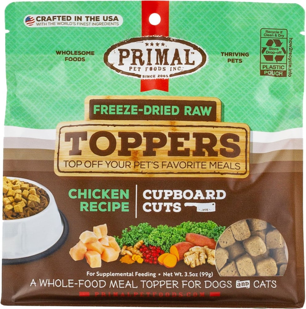 Primal Cupboard Cuts Chicken Freeze-Dried Raw Dog &amp; Cat Meal Topper