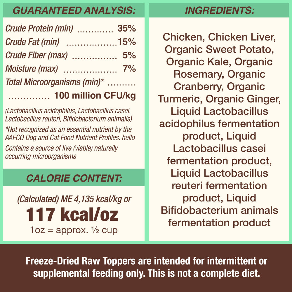 Primal Cupboard Cuts Chicken Freeze-Dried Raw Dog &amp; Cat Meal Topper