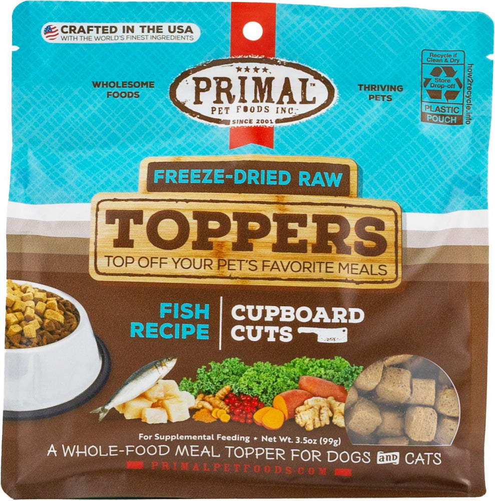 Primal Cupboard Cuts Fish Freeze-Dried Raw Dog &amp; Cat Meal Topper