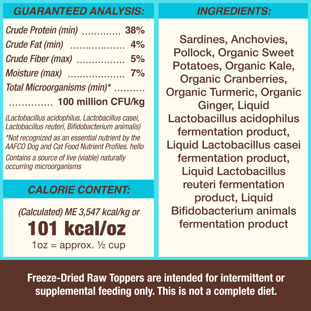 Primal Cupboard Cuts Fish Freeze-Dried Raw Dog &amp; Cat Meal Topper