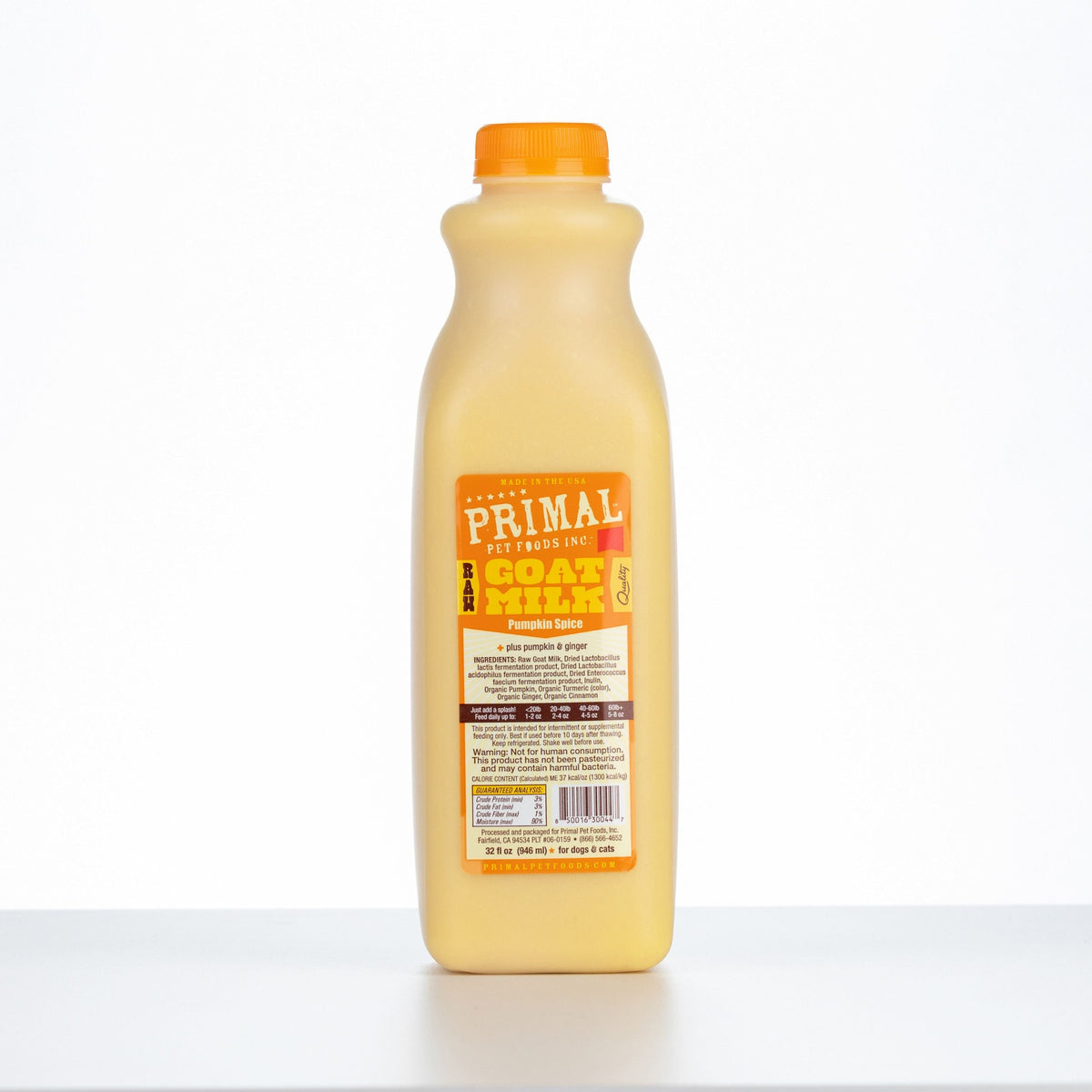 Primal Frozen Goat Milk Pumpkin Spice for Dogs &amp; Cats