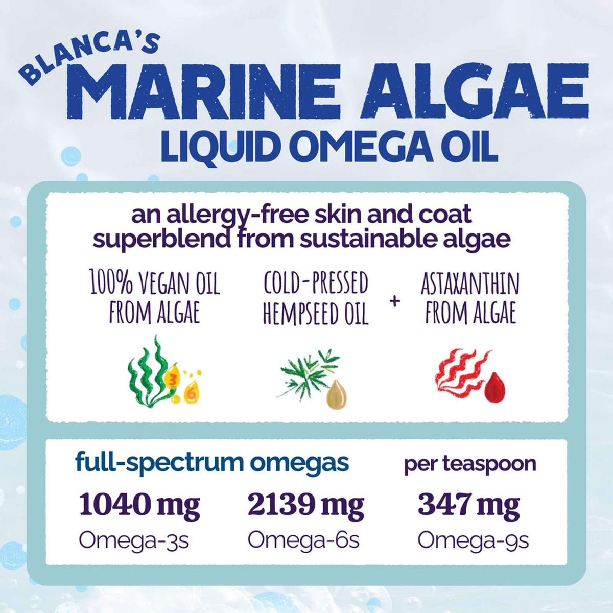 Austin &amp; Kat Blanca&#39;s Marine Algae Oil for Dogs &amp; Cats