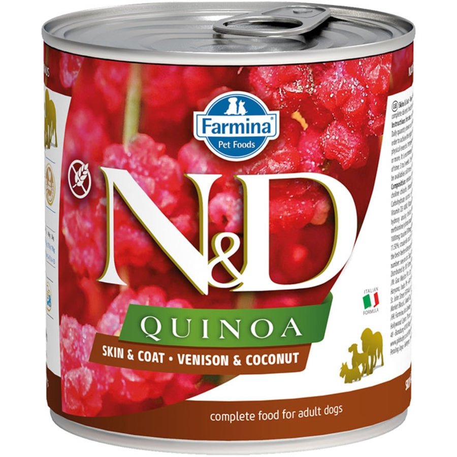Farmina N&D Quinoa Skin & Coat Venison & Coconut Canned Dog Food