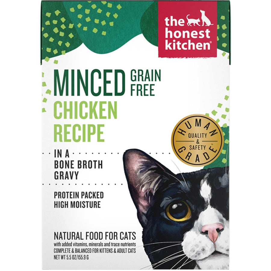 The Honest Kitchen Grain Free Minced Chicken in Bone Broth Cat Food