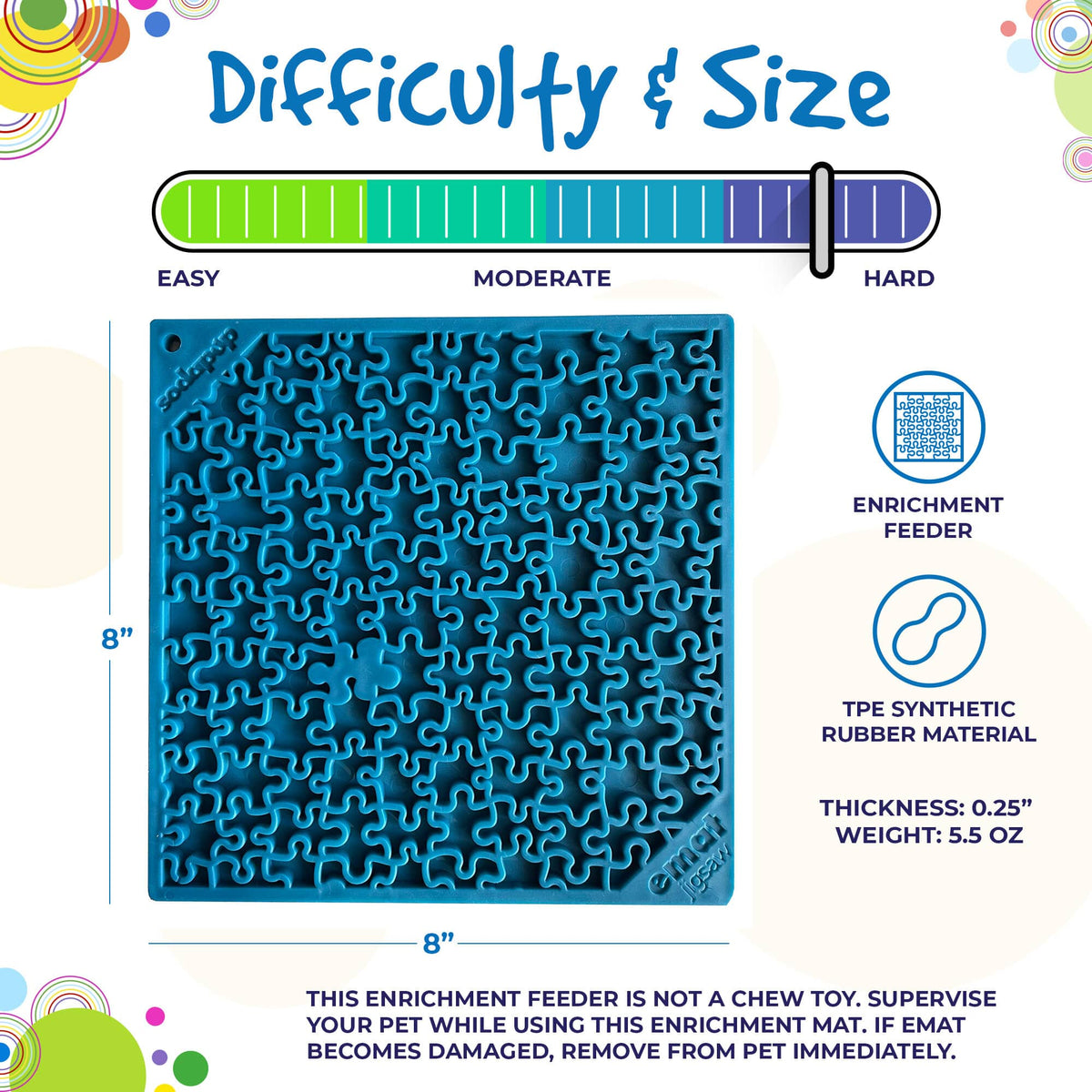 SodaPup Jigsaw Design eMat Enrichment Lick Mat