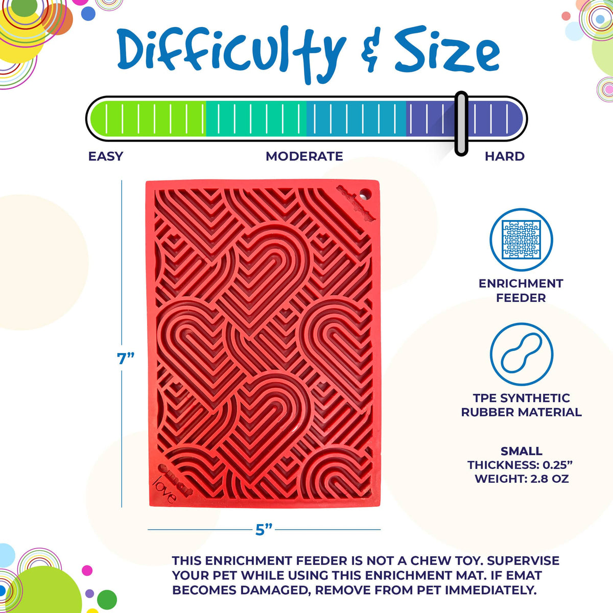 SodaPup Heart Design "Love" eMat Lick Mat