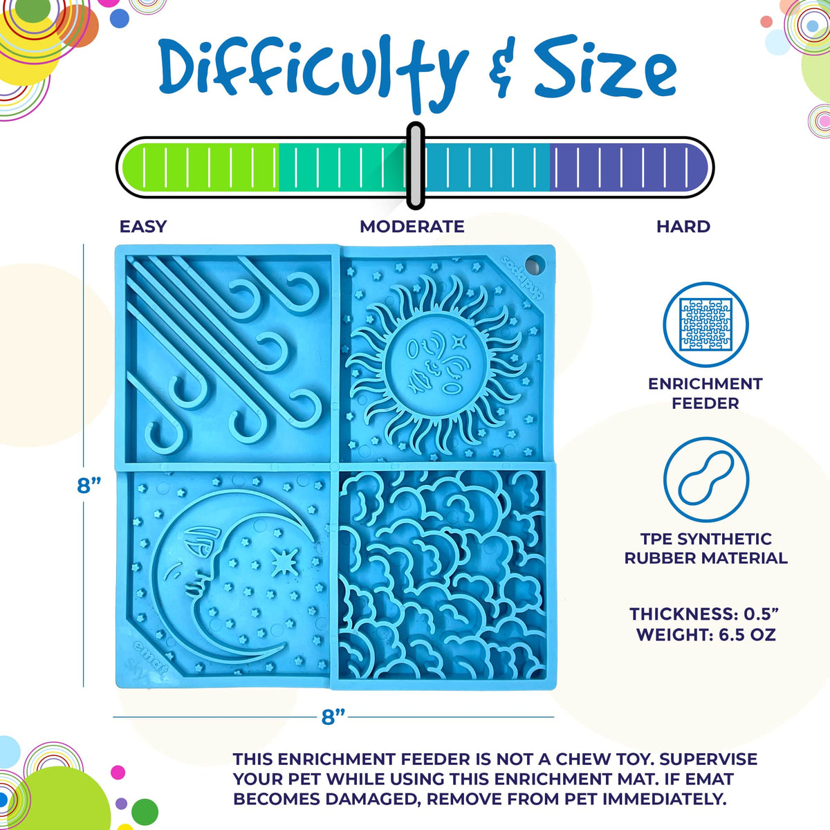SodaPup Sky Design eMat Enrichment Lick Mat