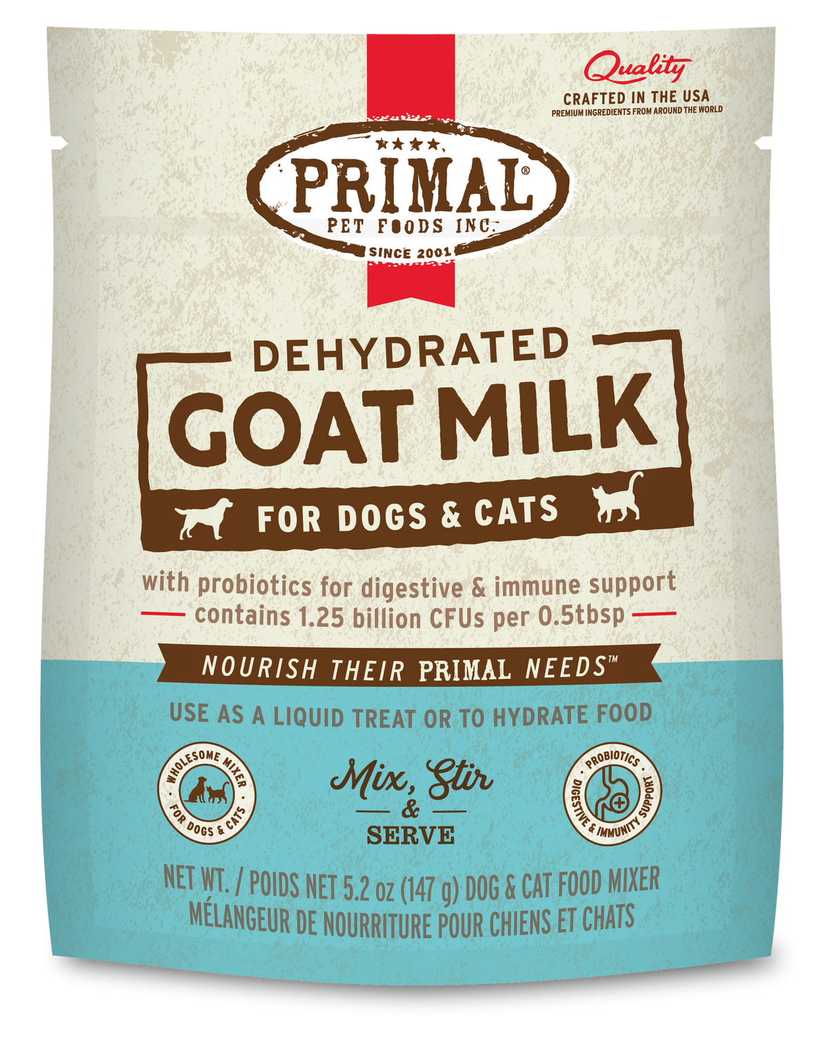 Primal Dehydrated Goat Milk for Dogs &amp; Cats