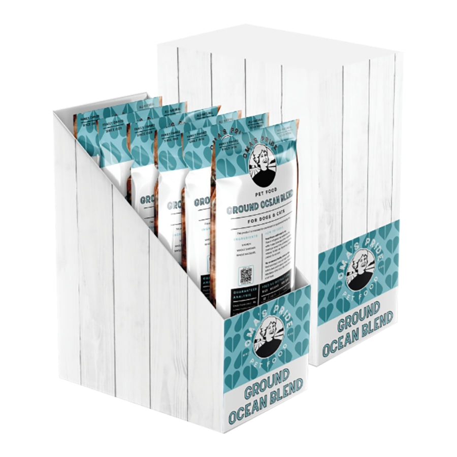 Oma&#39;s Pride Frozen Raw Ground Ocean Blend for Dogs &amp; Cats