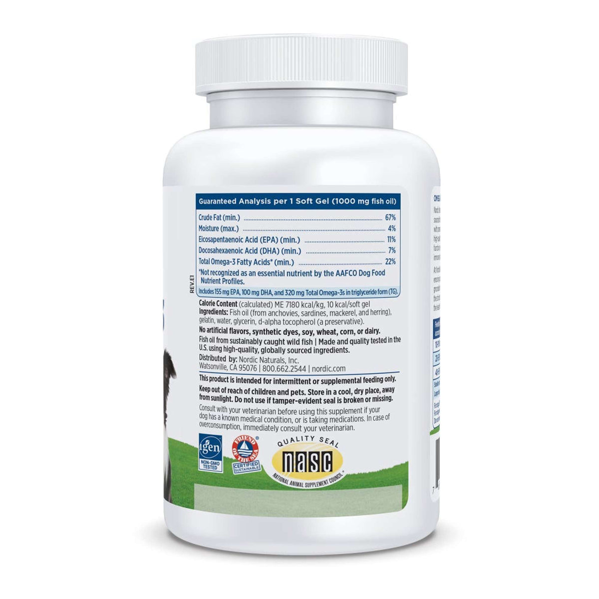 Nordic Naturals Omega-3 Soft Gels Dog &amp; Cat Supplements
