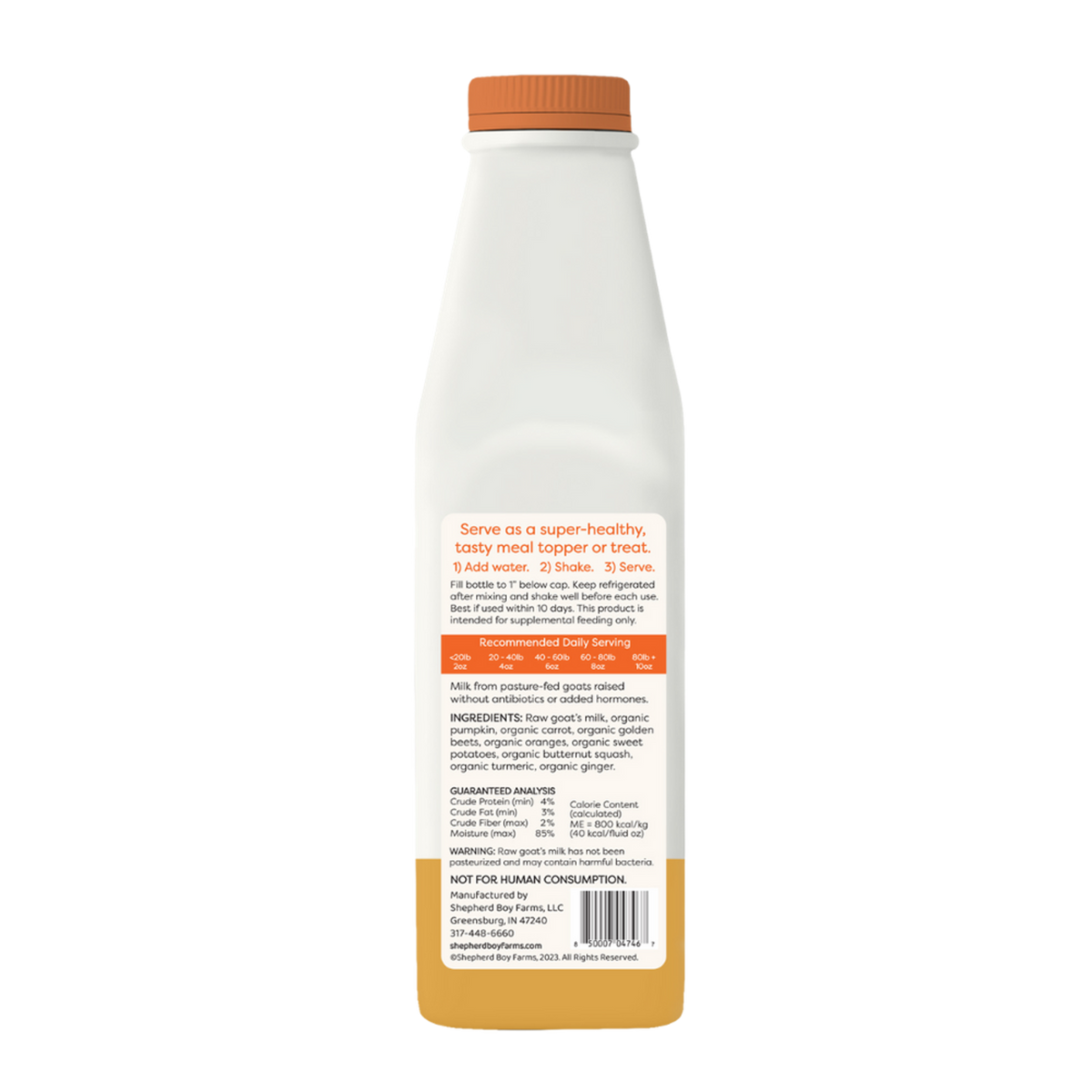 Shepherd Boy Farms Freeze-Dried Raw Goat Milk - Golden Blend for Dogs