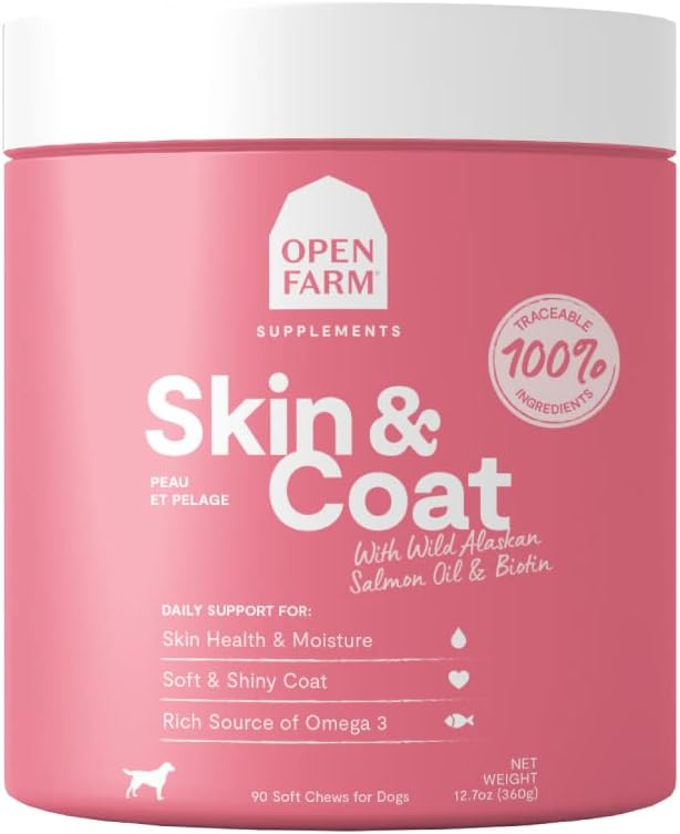 Open Farm Skin &amp; Coat Dog Supplement Chews