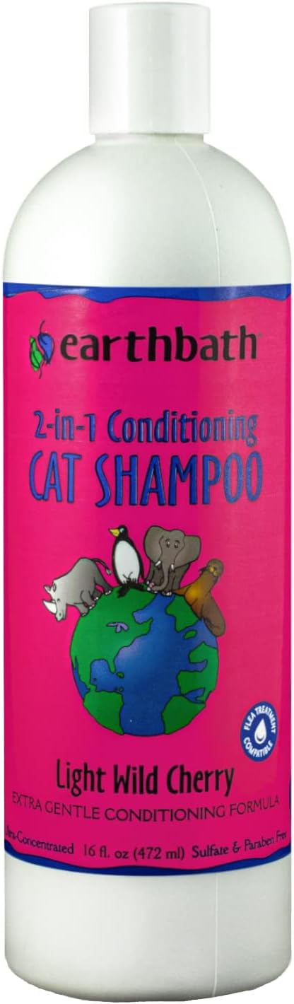 Earthbath 2 In 1 Cat Conditioning Shampoo Light Wild Cherry