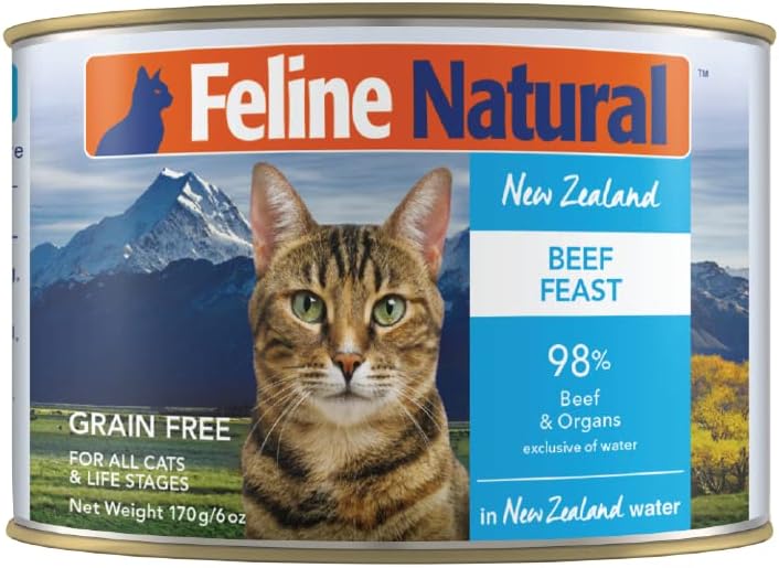 Feline Natural Grain Free Beef Feast Canned Cat Food
