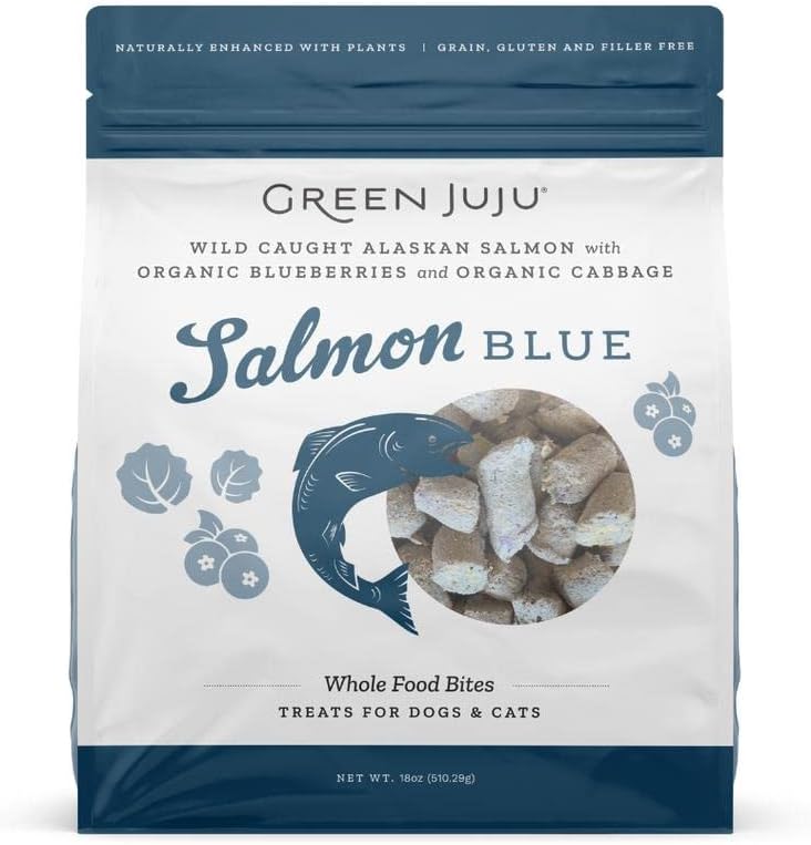 Green Juju Freeze-Dried Salmon Blue Dog &amp; Cat Whole Food Bites