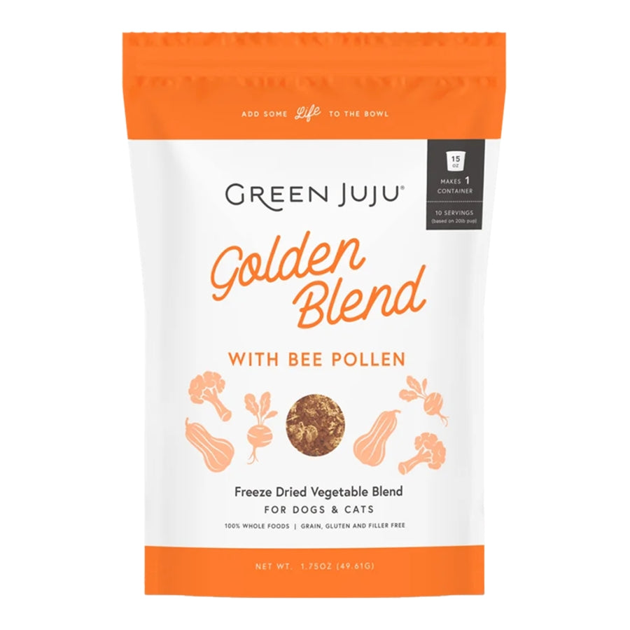 Green Juju Freeze-Dried Raw Golden Blend with Bee Pollen for Dogs &amp; Cats