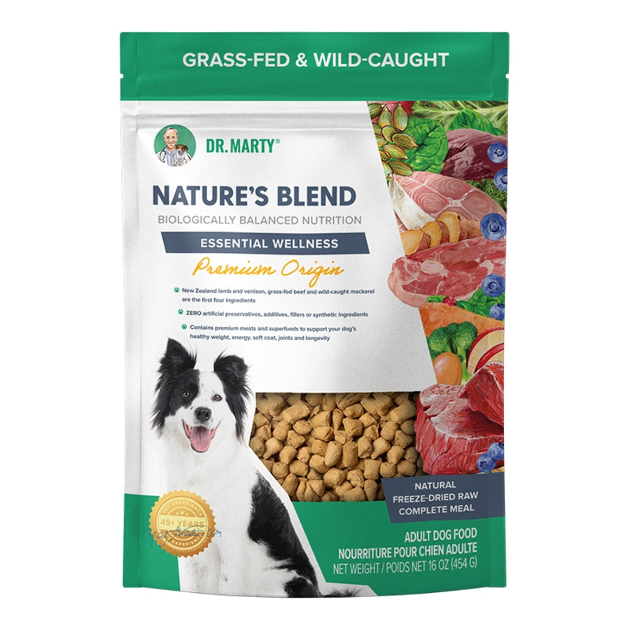 Dr. Marty Freeze-Dried Raw Nature&#39;s Blend Essential Wellness Premium Origin Dog Food