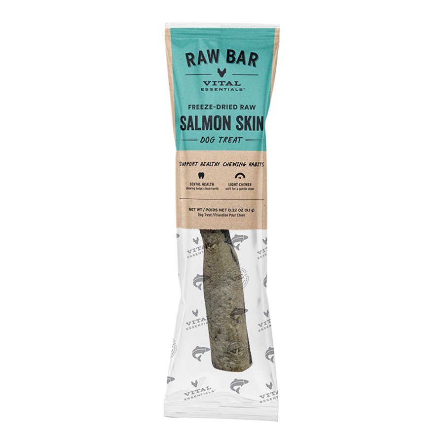 Vital Essentials Freeze-Dried Raw Salmon Skins Dog Treats