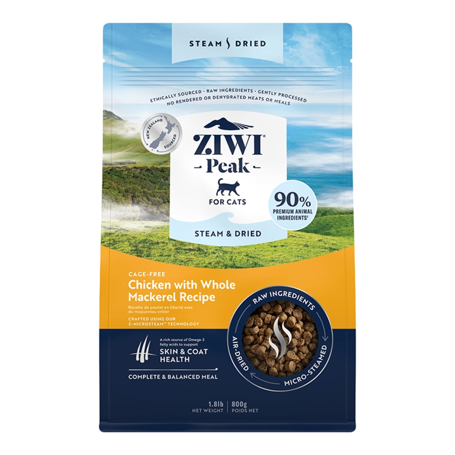 Ziwi Peak Stream &amp; Dried Chicken with Whole Mackerel Cat Food