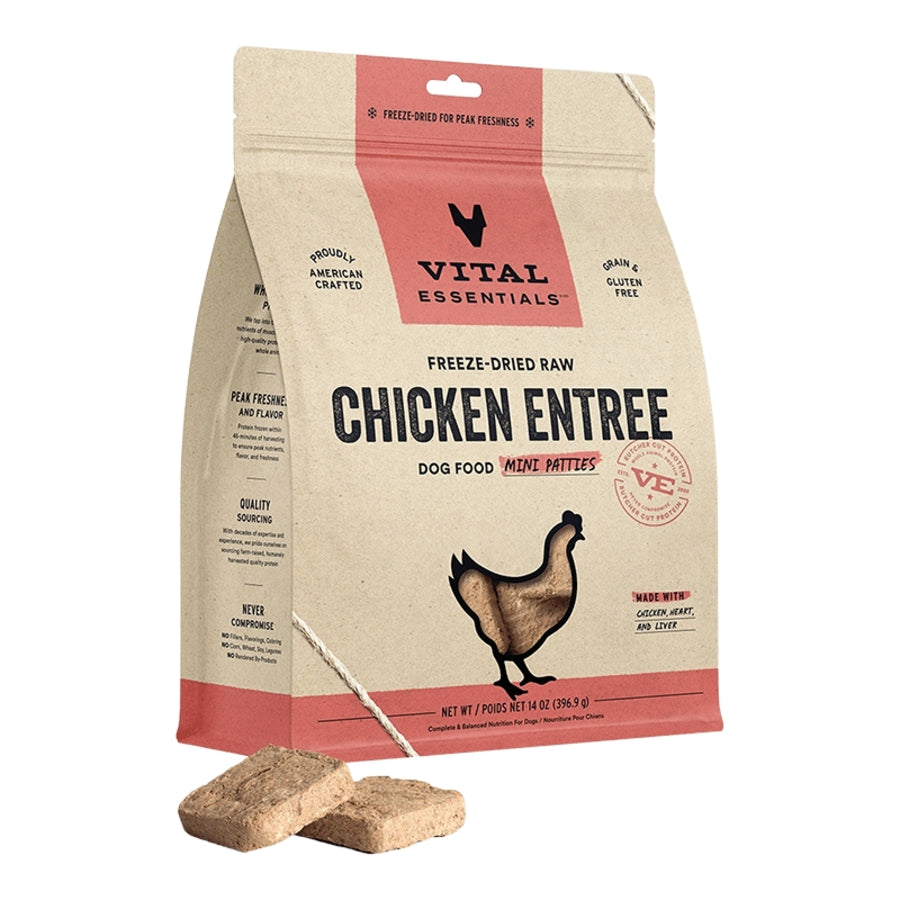 Vital Essentials Freeze-Dried Raw Chicken Dog Food