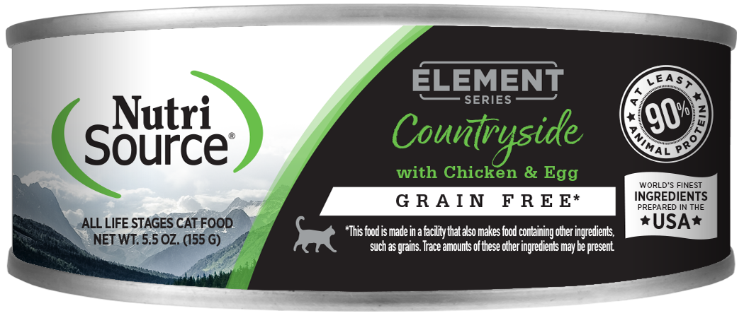 NutriSource Element Series Countryside with Chicken &amp; Egg Grain Free Canned Cat Food