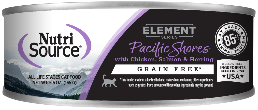 NutriSource Element Series Pacific Shores with Chicken, Salmon &amp; Herring Grain Free Canned Cat Food