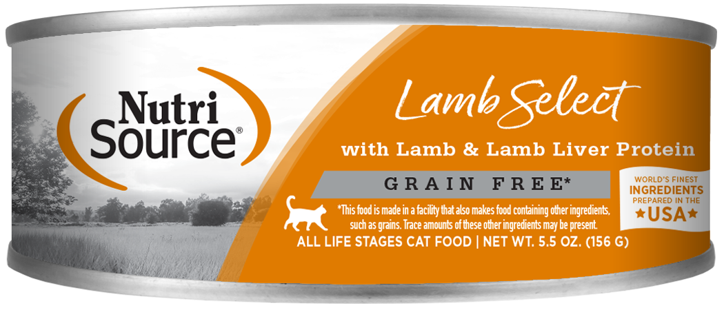 NutriSource Grain Free Lamb Select Canned Cat Food