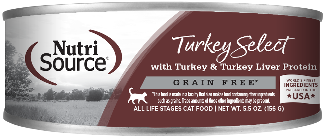NutriSource Turkey Select Grain Free Canned Cat Food