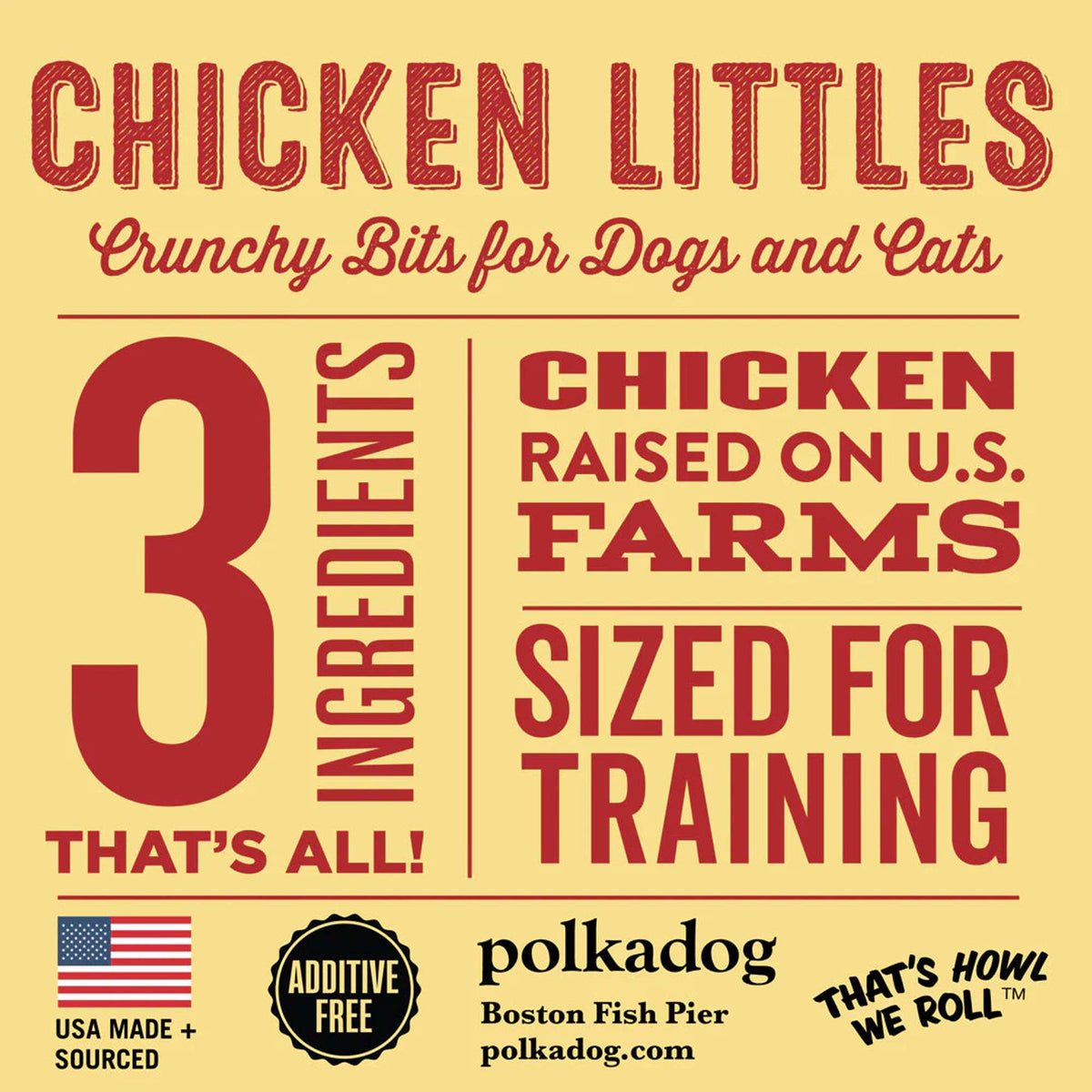 Polkadog Bakery Chicken Littles Crunchy Bites Dog Treats