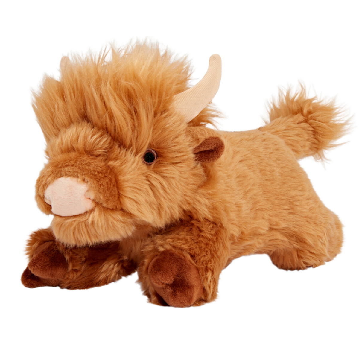 Fluff &amp; Tuff Shaggy the Highland Cow Dog Toy