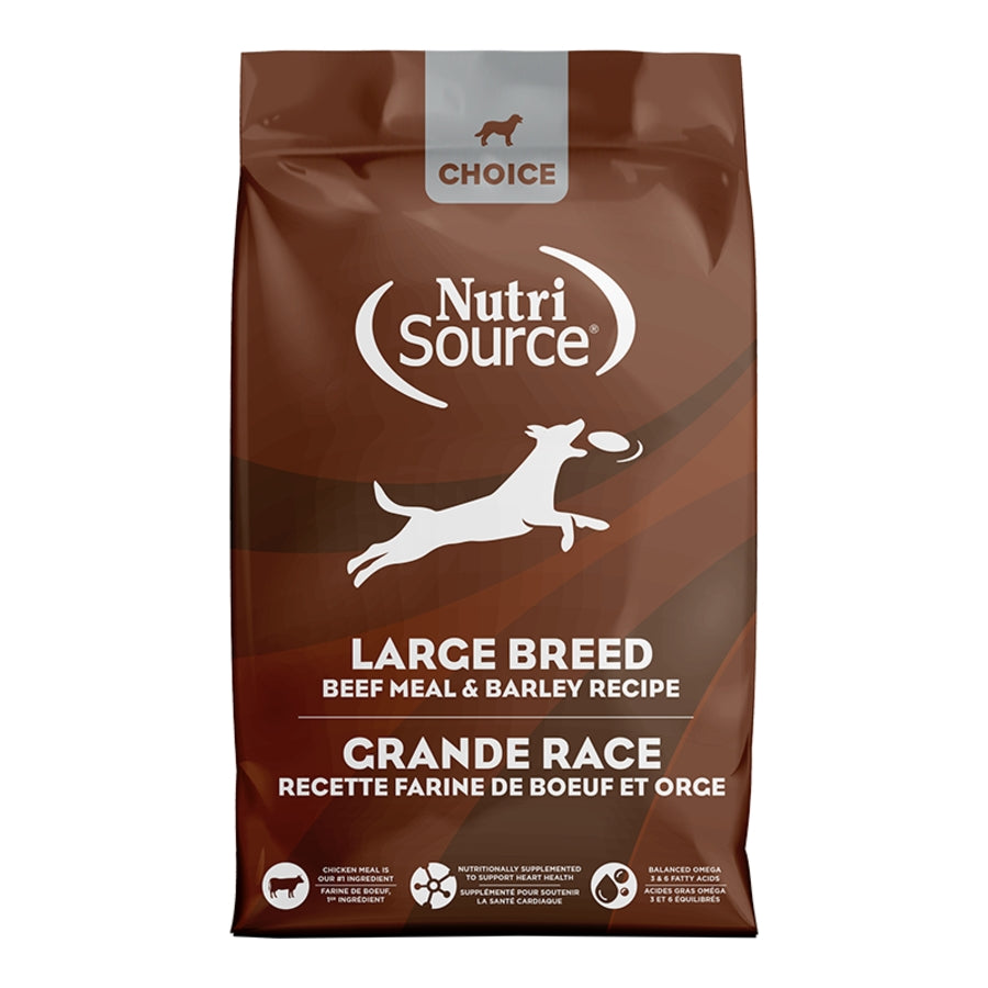 NutriSource Choice Large Breed Beef Meal &amp; Barley Dog Food