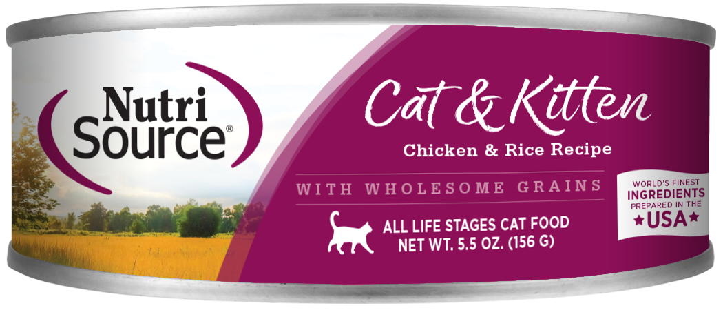NutriSource Chicken &amp; Rice Canned Cat &amp; Kitten Food