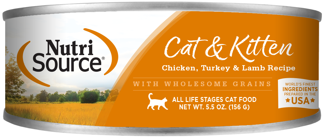 NutriSource Chicken, Turkey &amp; Lamb Canned Cat &amp; Kitten Food