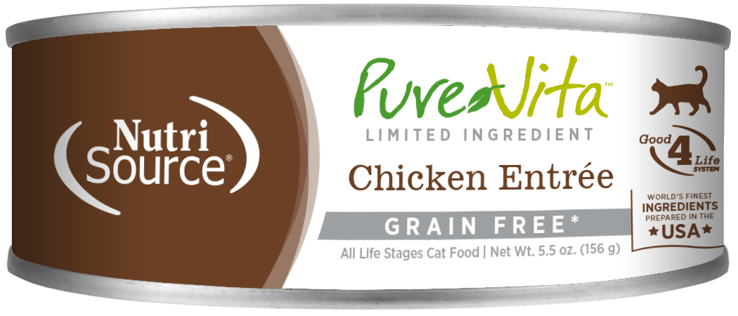 NutriSource PureVita Grain Free Chicken Canned Cat Food