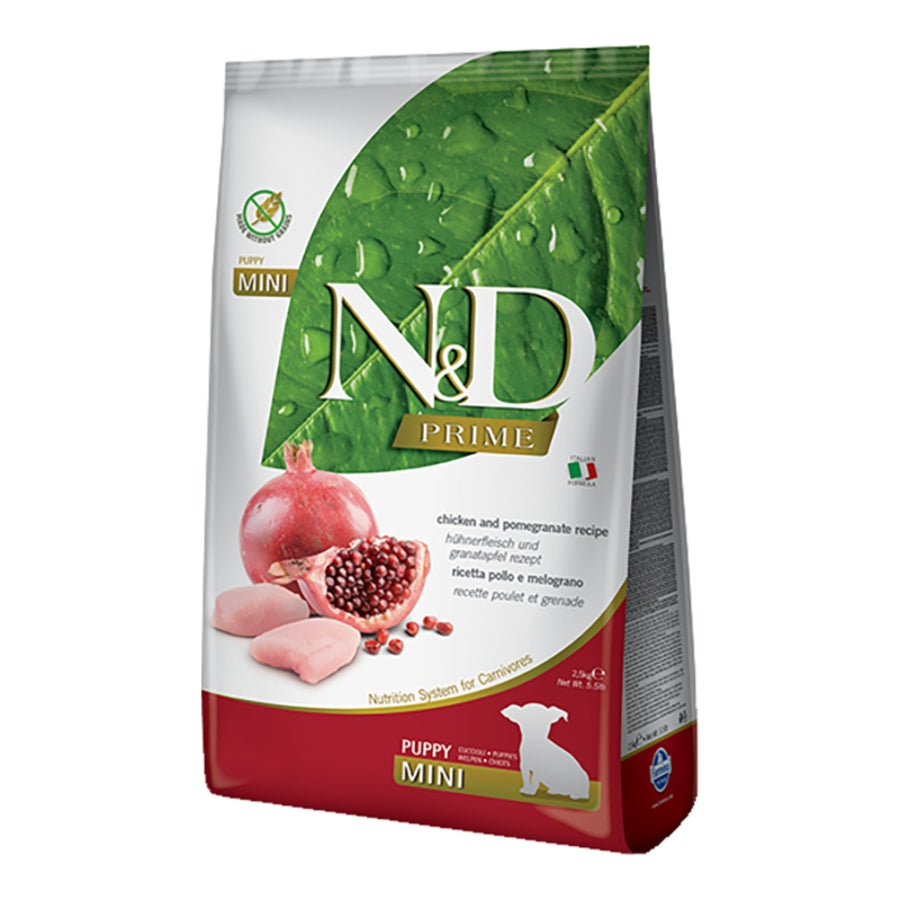 Farmina N&D Prime Grain Free Chicken & Pomegranate Mini Puppy Dog Food