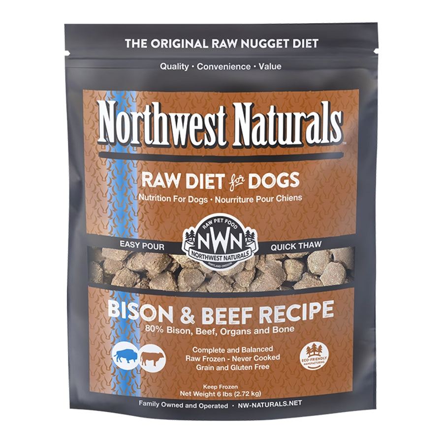 Northwest Naturals Frozen Raw Bison &amp; Beef Dog Food