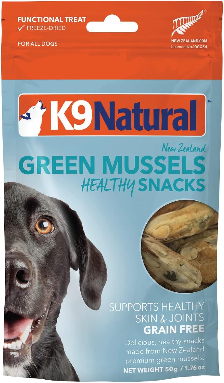 K9 Natural Healthy Snacks Freeze-Dried Green Mussel Dog Treats