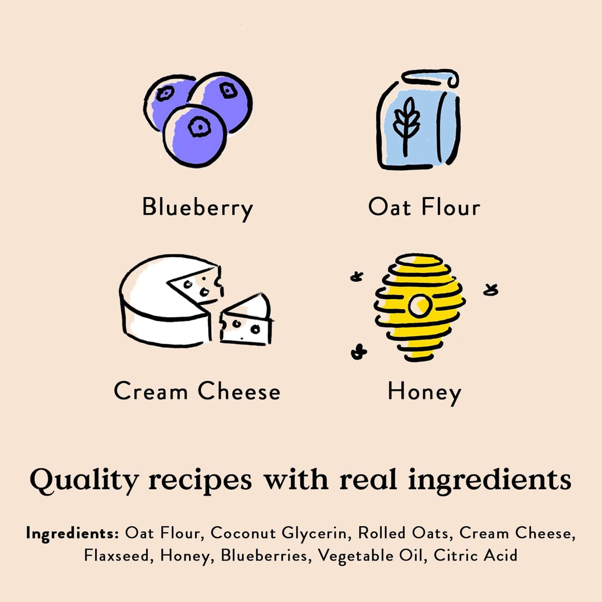 Bocce&#39;s Bakery Soft and Chewy &#39;Berries &amp; Cream Dog Treats