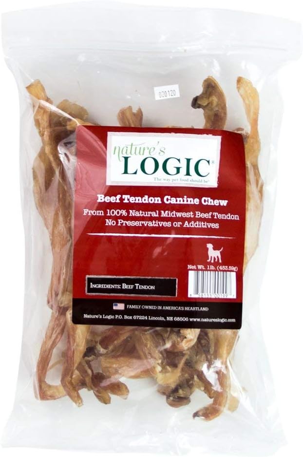 Nature&#39;s Logic Beef Tendon Canine Dog Treats