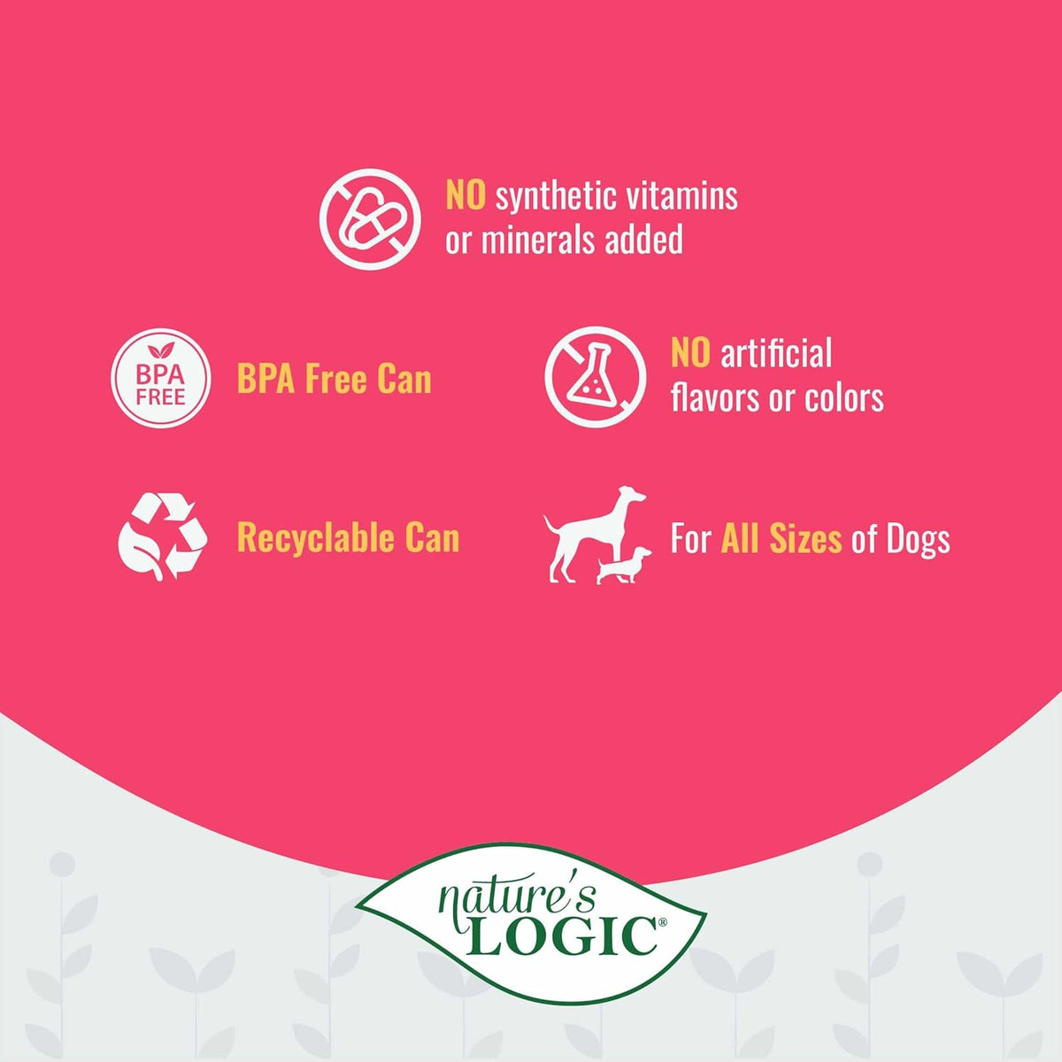 Nature&#39;s Logic Canine Pork Feast Canned Dog Food