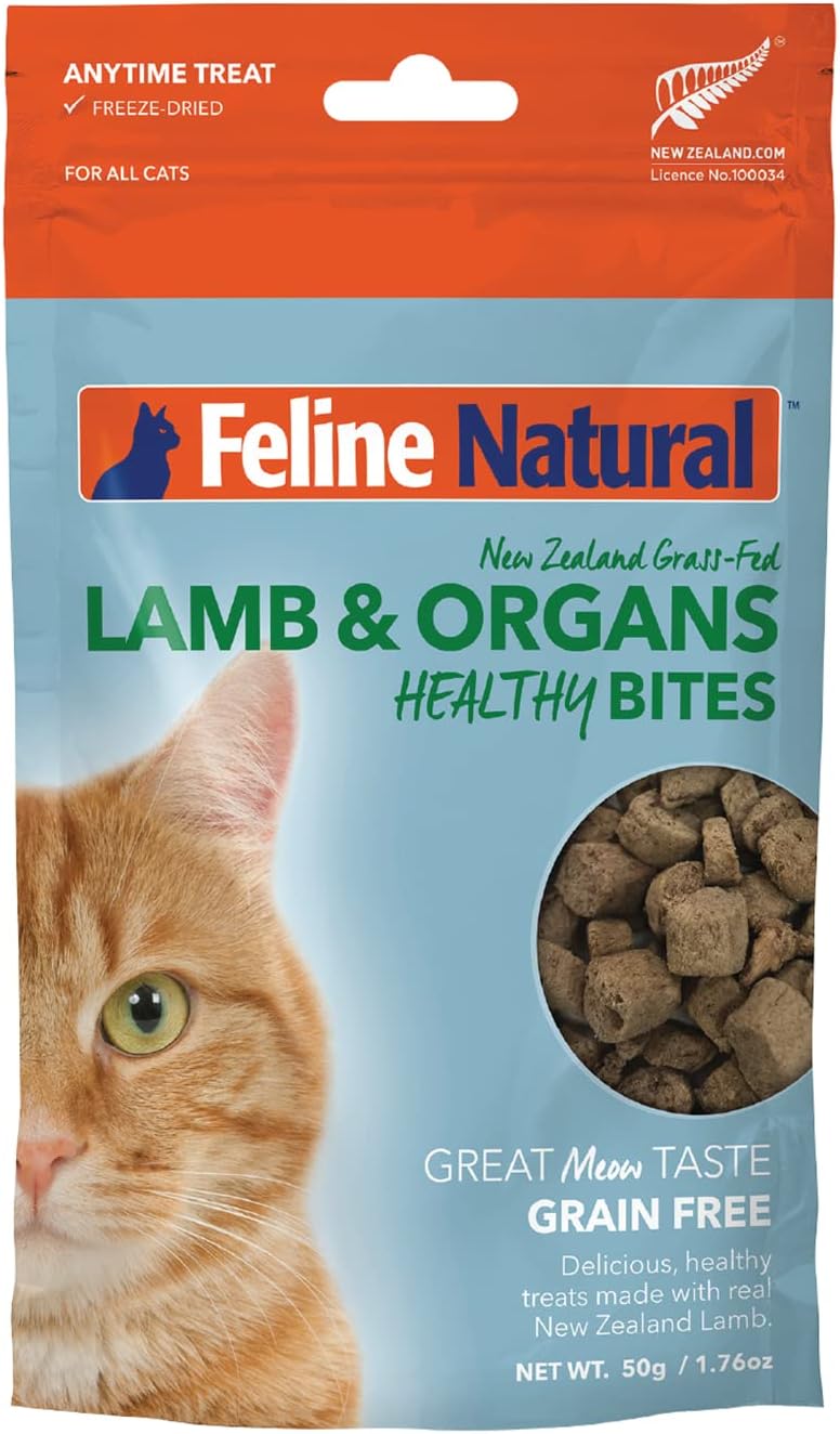 Feline Natural Freeze-Dried Healthy Bites Lamb Cat Treats