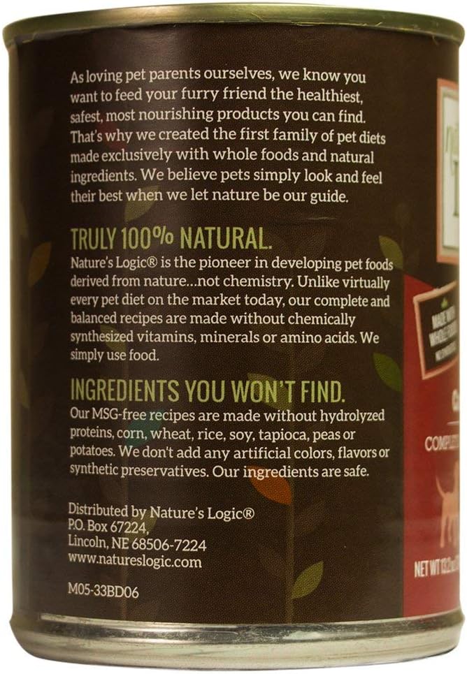 Nature&#39;s Logic Canine Beef Feast Canned Dog Food