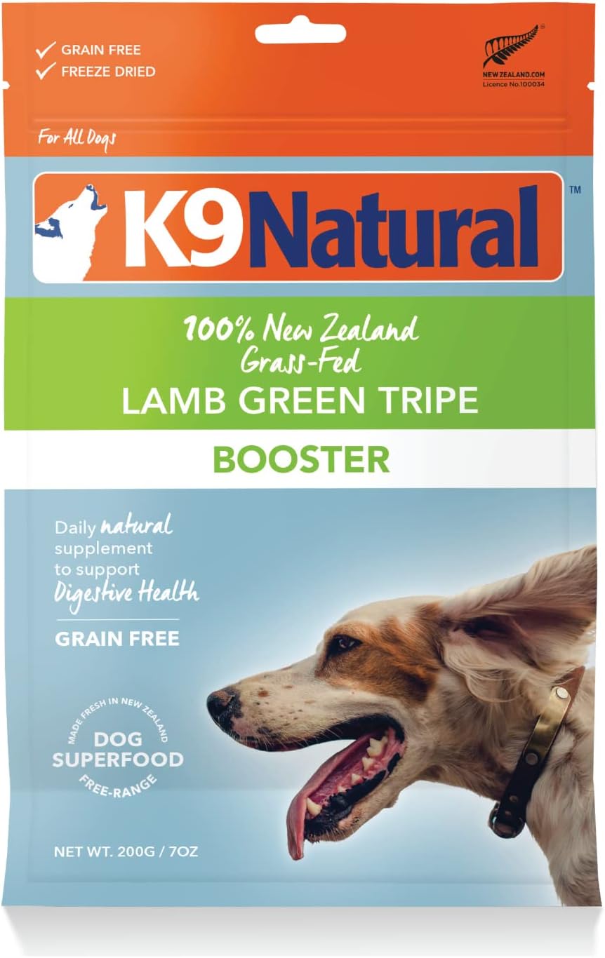 K9 Natural Freeze-Dried Booster Lamb Green Tripe Dog Supplement