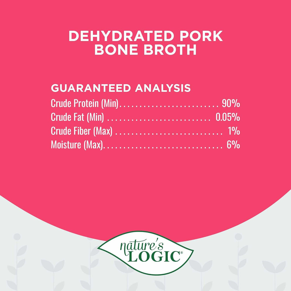 Nature&#39;s Logic Dehydrated Pork Bone Broth for Dogs &amp; Cats