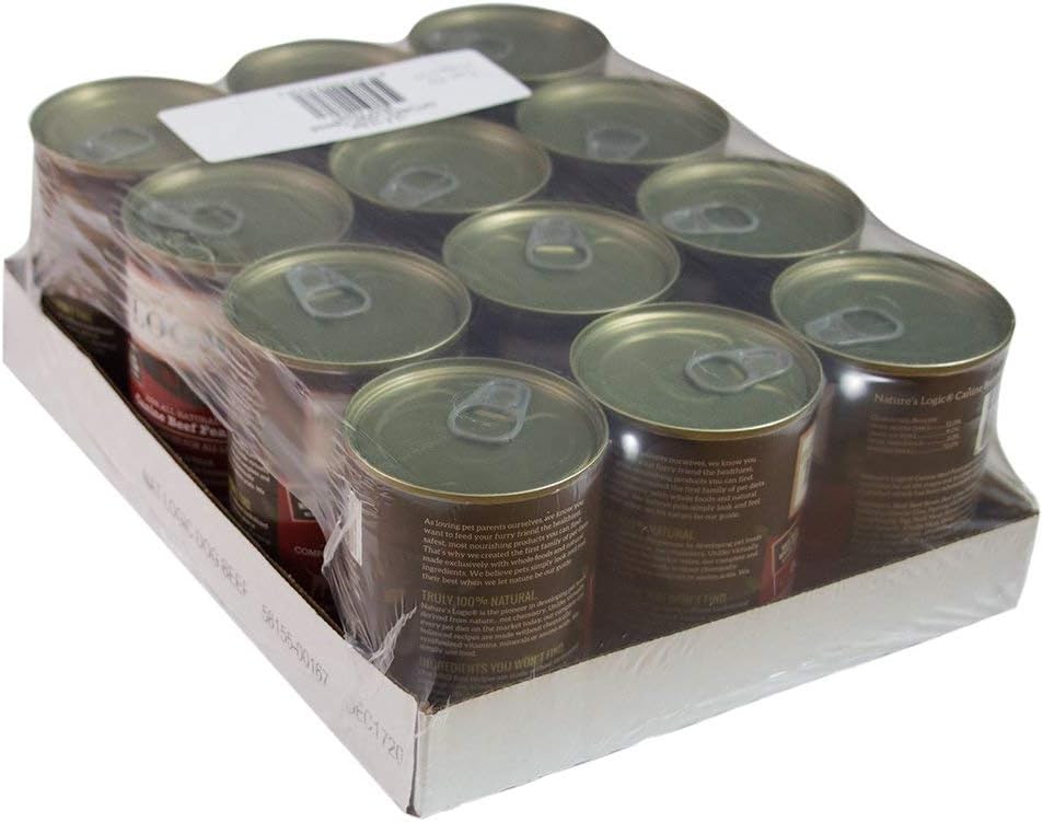 Nature&#39;s Logic Canine Beef Feast Canned Dog Food